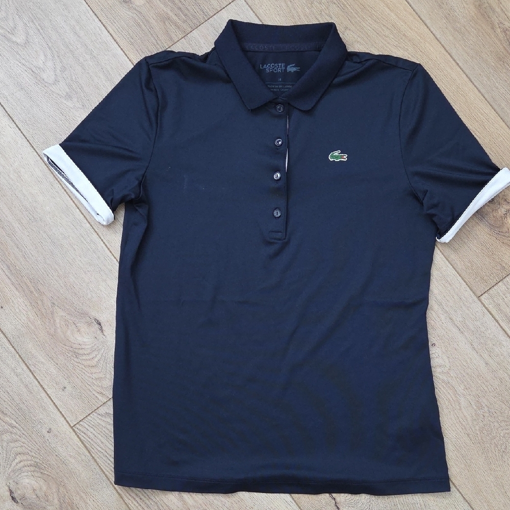 Lacoste Navy Polo Shirt with Logo